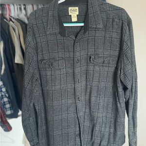 Orton Brothers Charcoal and Light Gray Checkered Shirt